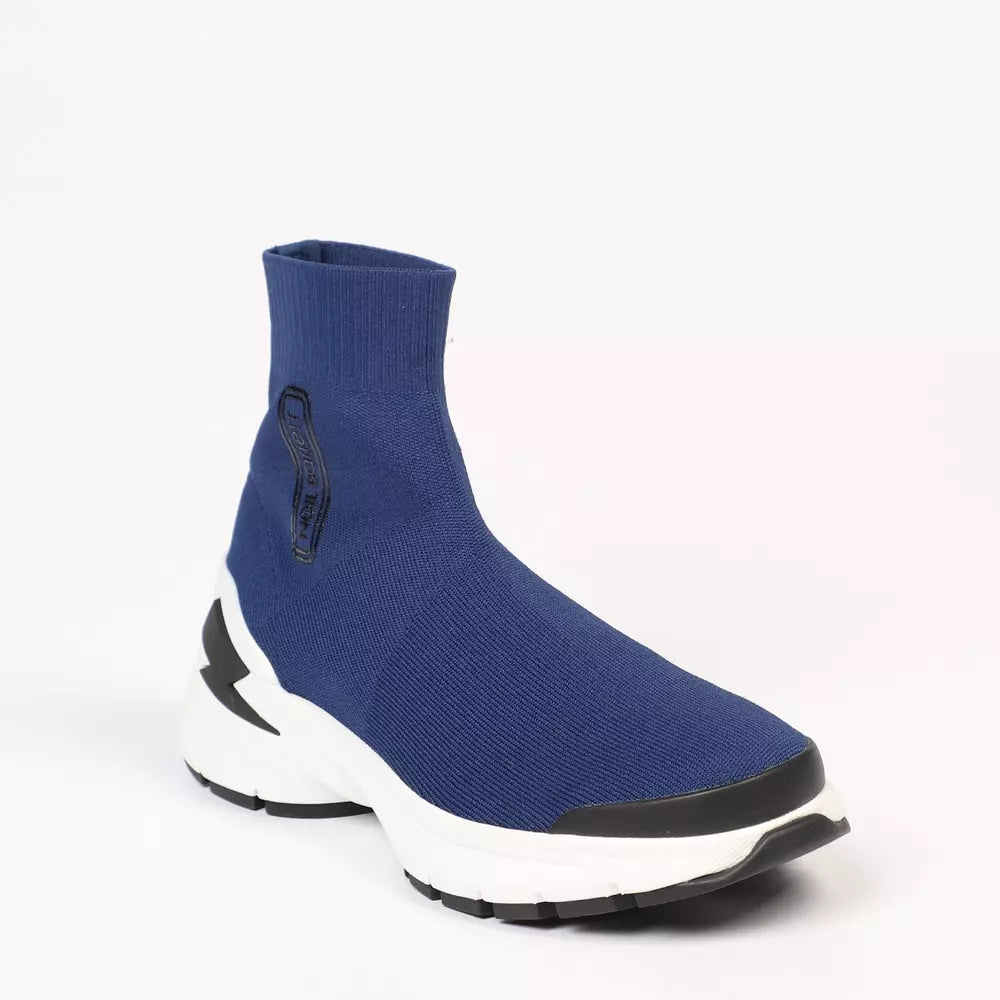 Baskets chaussettes Neil Barrett Electric Bolt en bleu