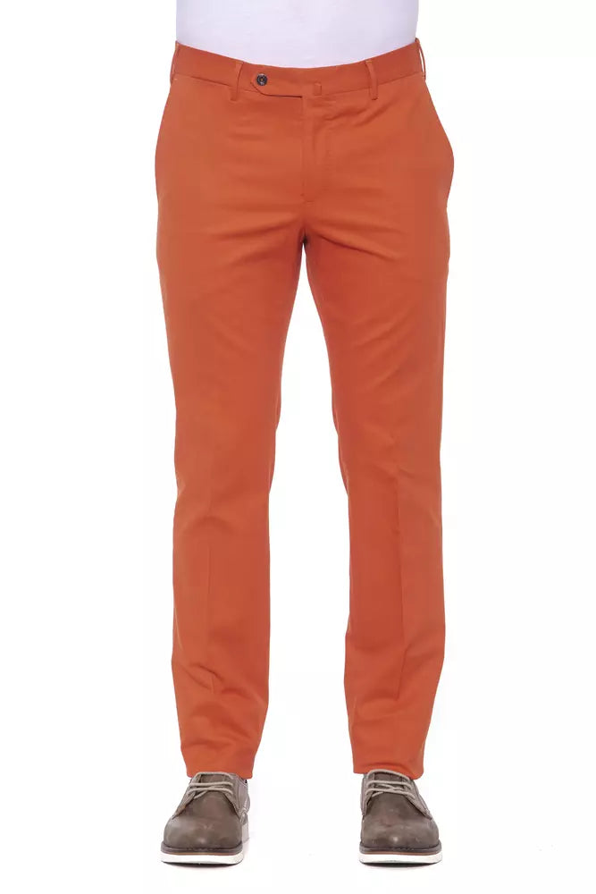 Pantalon élégant en coton mélangé rouge PT Torino pour homme