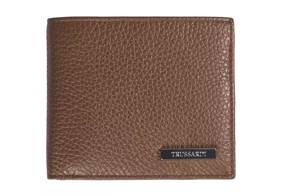 Portefeuille homme Trussardi en cuir vieilli élégant