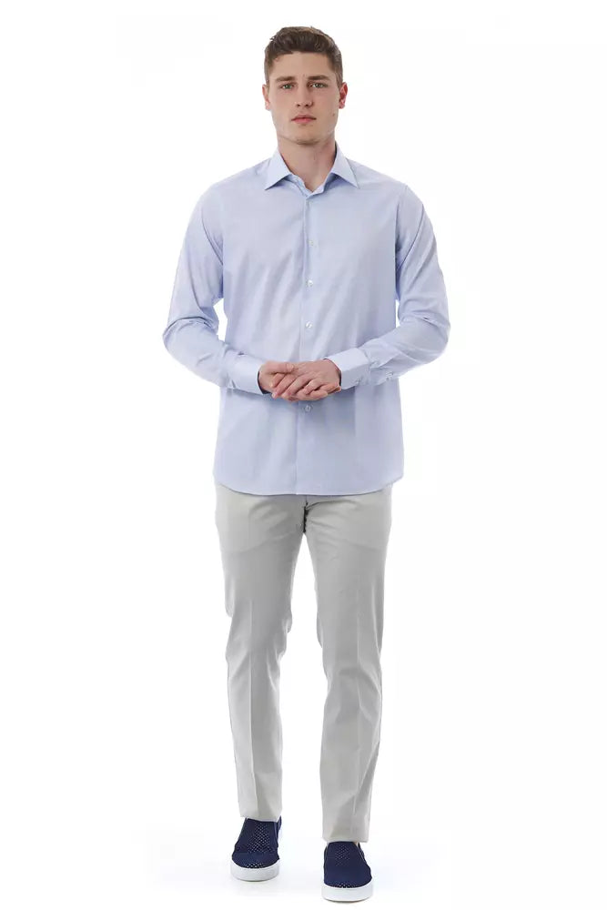 Chemise en coton à col italien élégante Bagutta