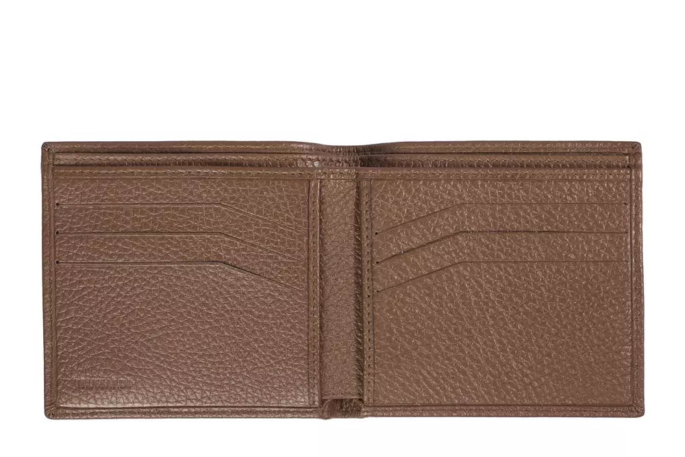 Cartera elegante de hombre en piel grabada de Trussardi