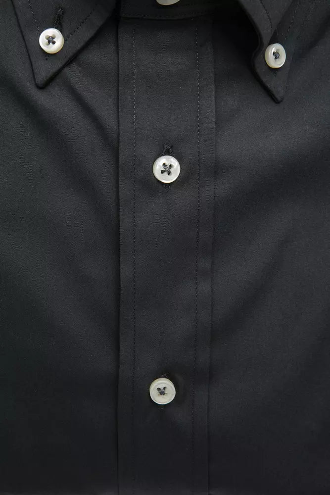 Chemise boutonnée grise élégante de Robert Friedman pour homme