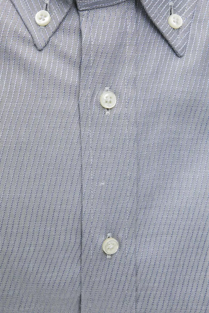 Camisa de algodón beige con botones de Robert Friedman: elegancia atemporal