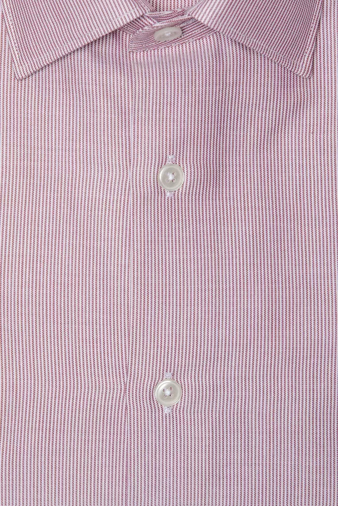 Chemise à col slim en coton rose chic de Robert Friedman