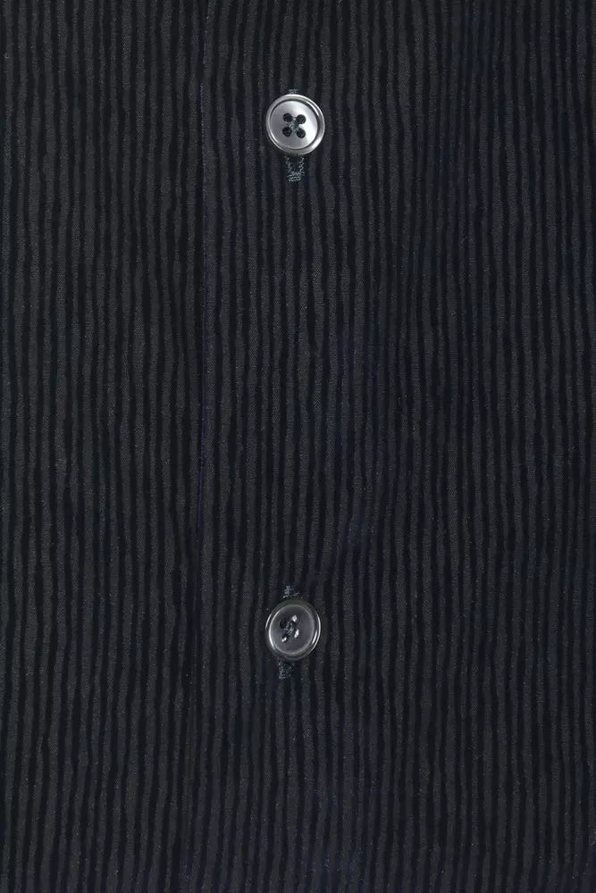 Camisa de algodón de cuello estrecho medio elegante de Robert Friedman