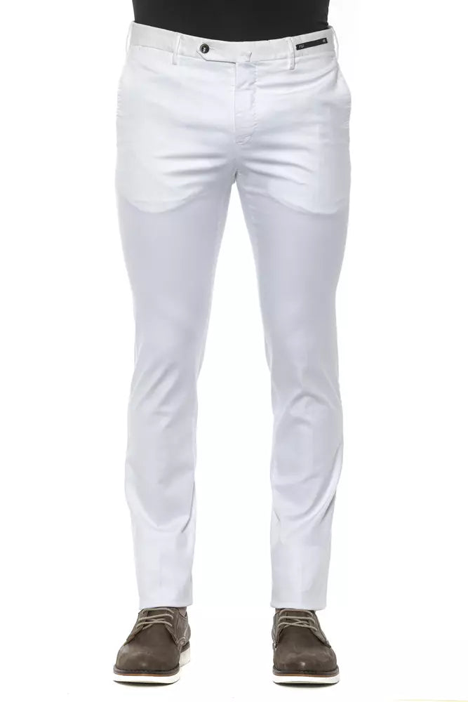 Pantalón blanco superfino PT Torino Chic para hombre