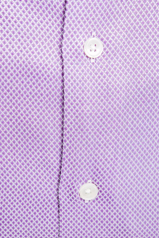 Camisa elegante de algodón con cuello entallado de Robert Friedman