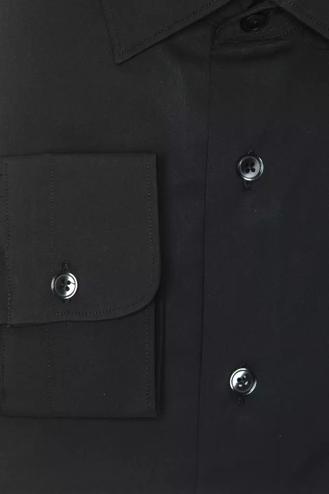 Camisa elegante de cuello estrecho de Robert Friedman en gris