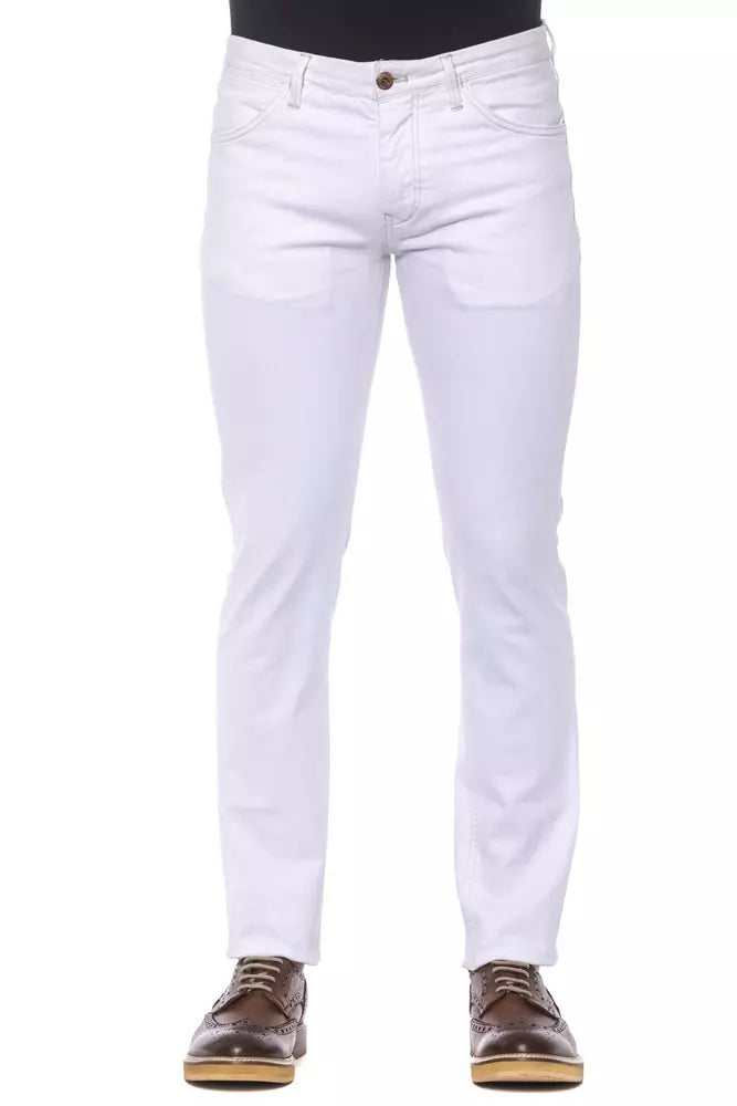 Pantalones elegantes super ajustados blancos PT Torino para hombre