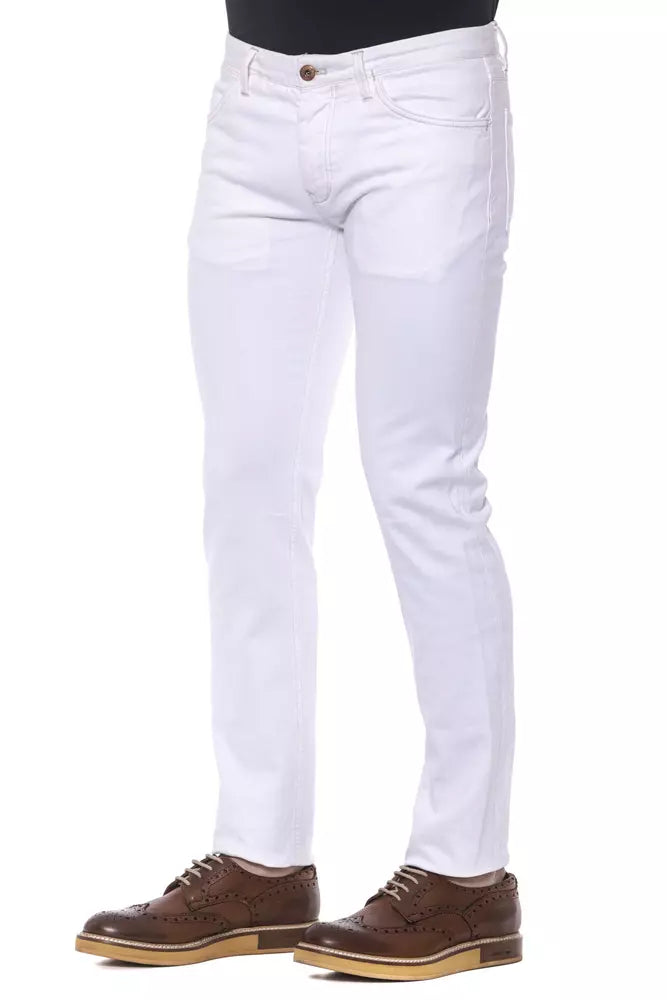 Pantalones elegantes super ajustados blancos PT Torino para hombre