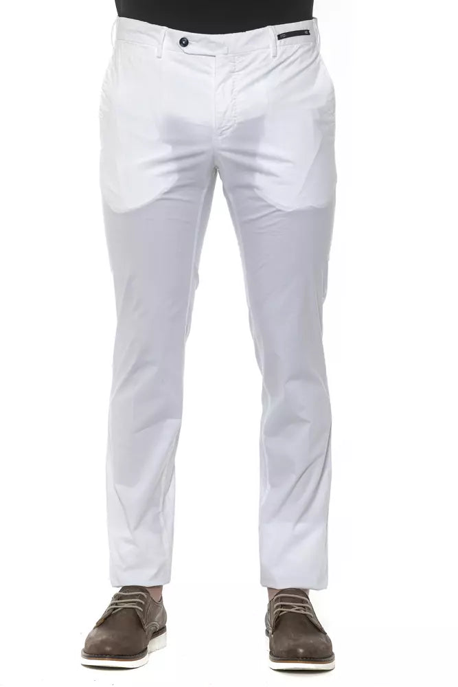 Pantalón blanco super slim para hombre PT Torino Chic