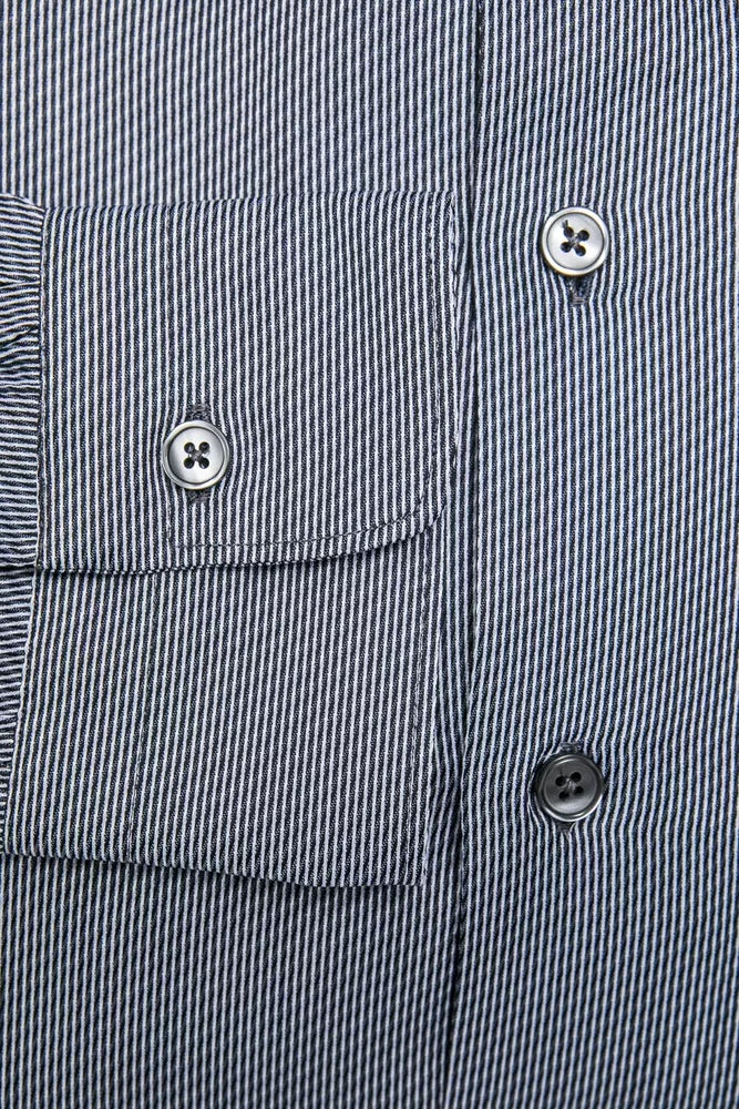 Camisa de algodón de cuello estrecho medio elegante de Robert Friedman