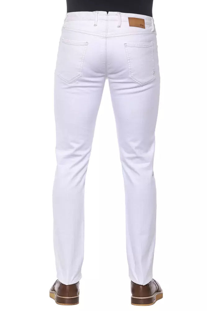 Pantalones elegantes super ajustados blancos PT Torino para hombre