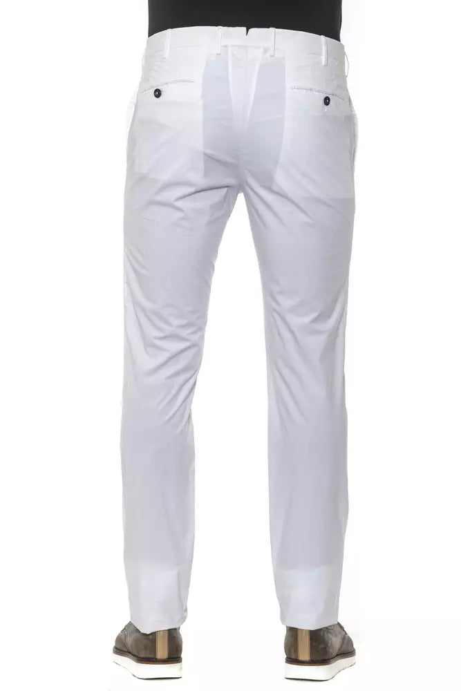 Pantalon pour homme PT Torino Chic White Super Slim