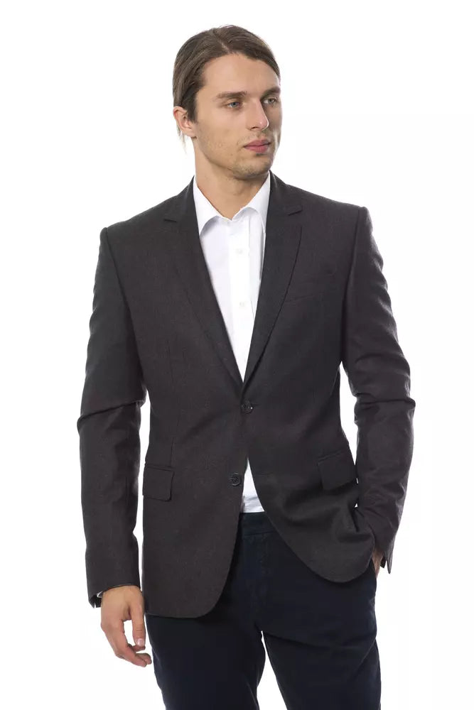 Blazer élégant en laine grise pour homme Verri