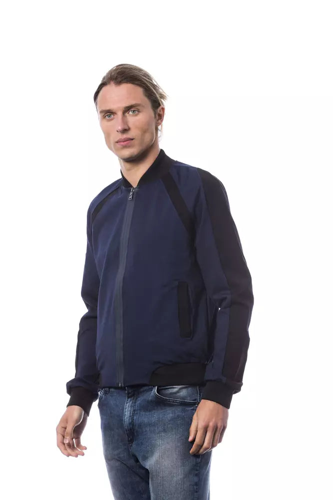 Chaqueta bomber azul elegante de Verri: corte entallado