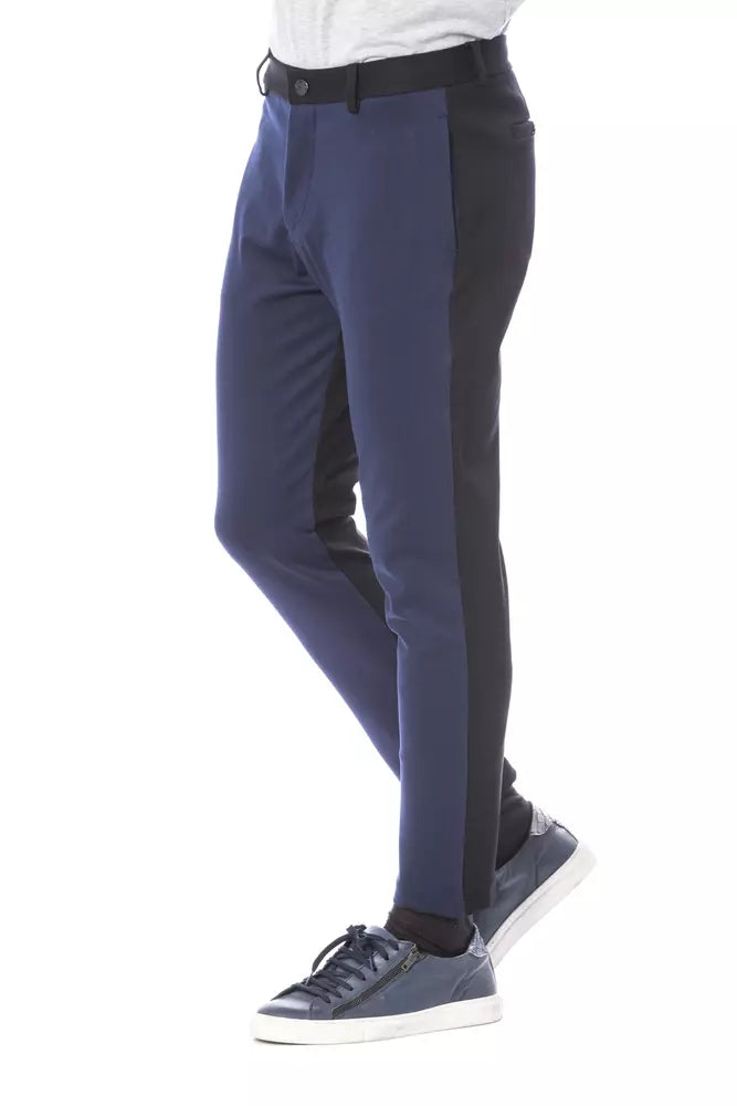 Pantalon Slim Fit élégant bleu Verri