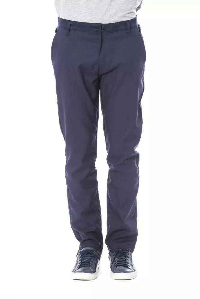 Pantalon classique bleu élégant Verri