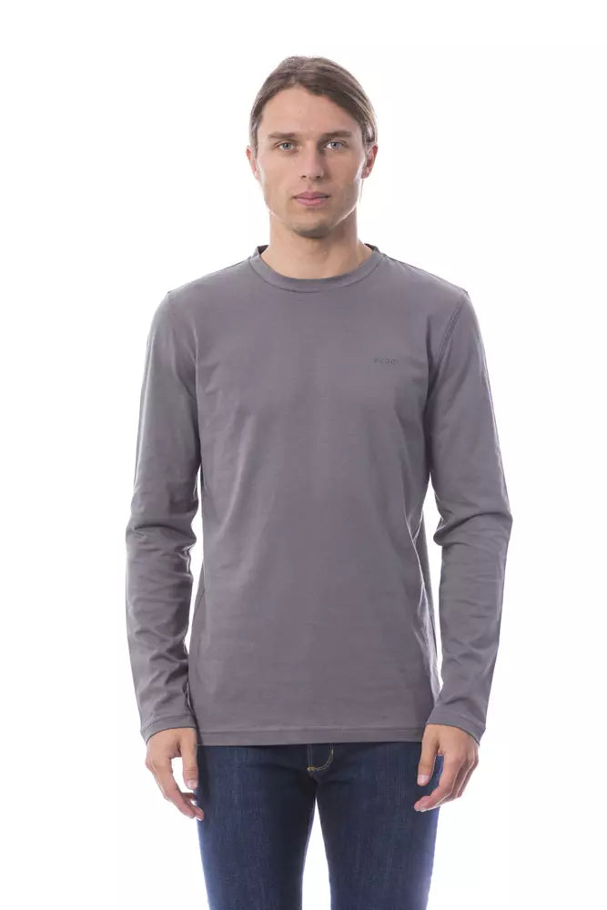 Camiseta elegante de manga larga gris de Verri