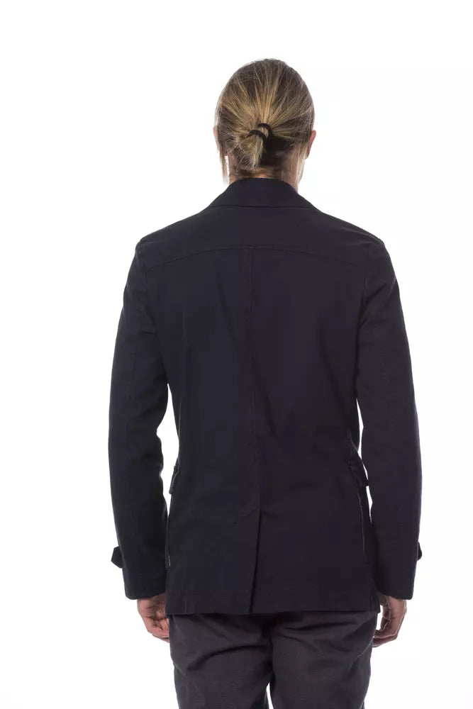 Blazer bleu élégant à double boutonnage Verri