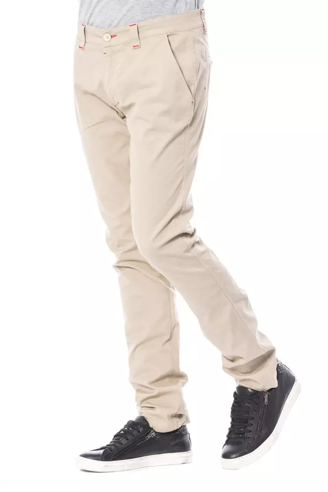 Verri Beige Cotton Men Pant