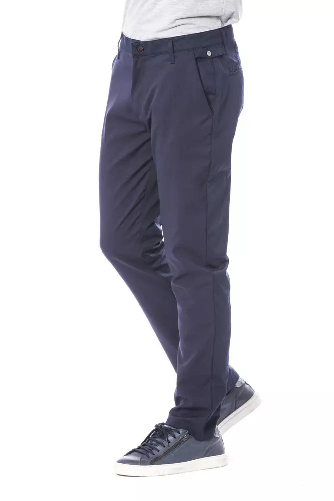 Pantalon classique bleu élégant Verri