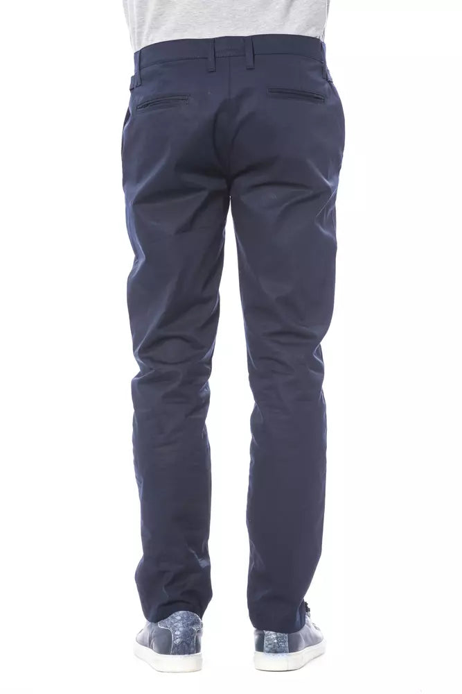 Pantalon classique bleu élégant Verri