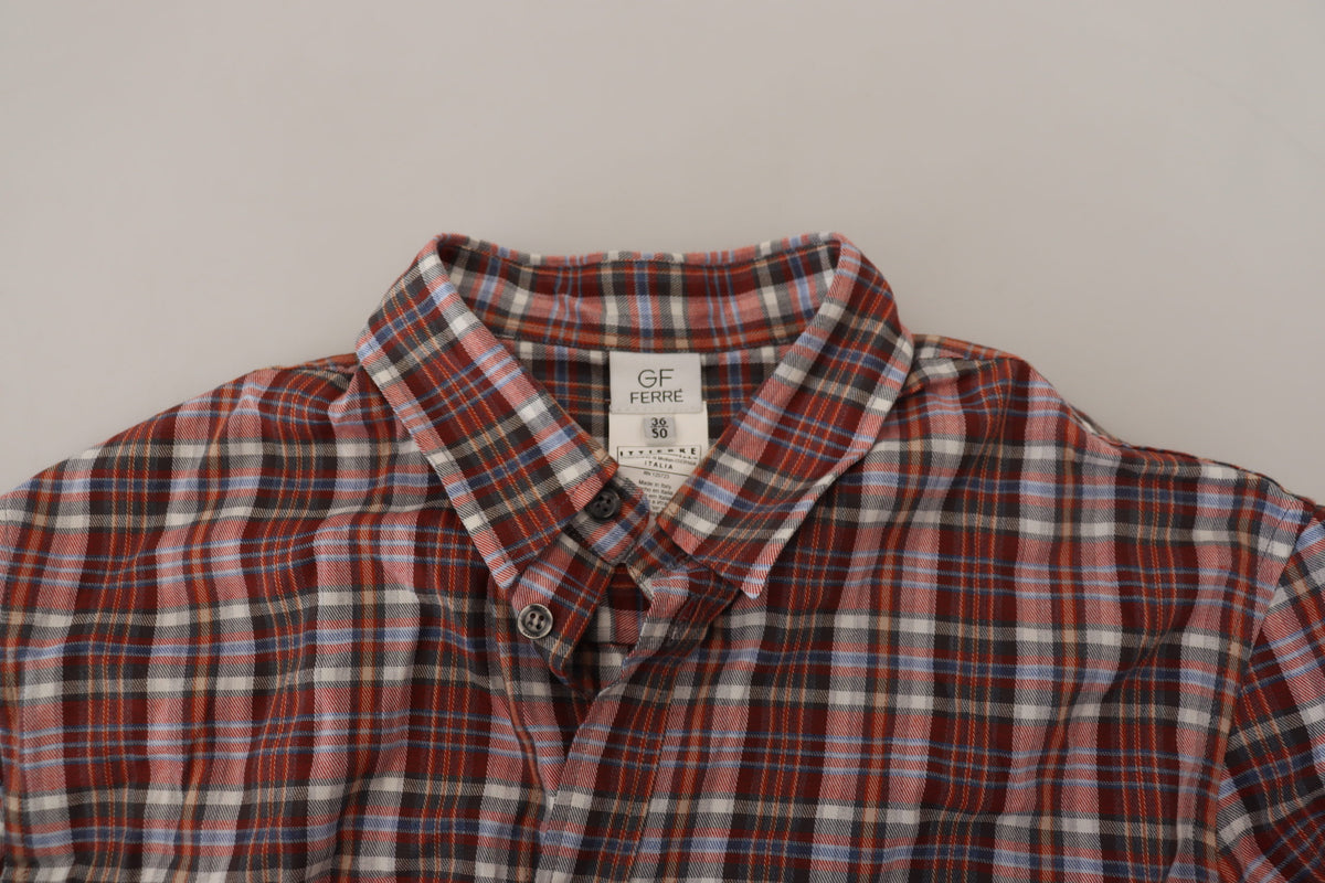 Camisa casual de algodón multicolor GF Ferre para hombre