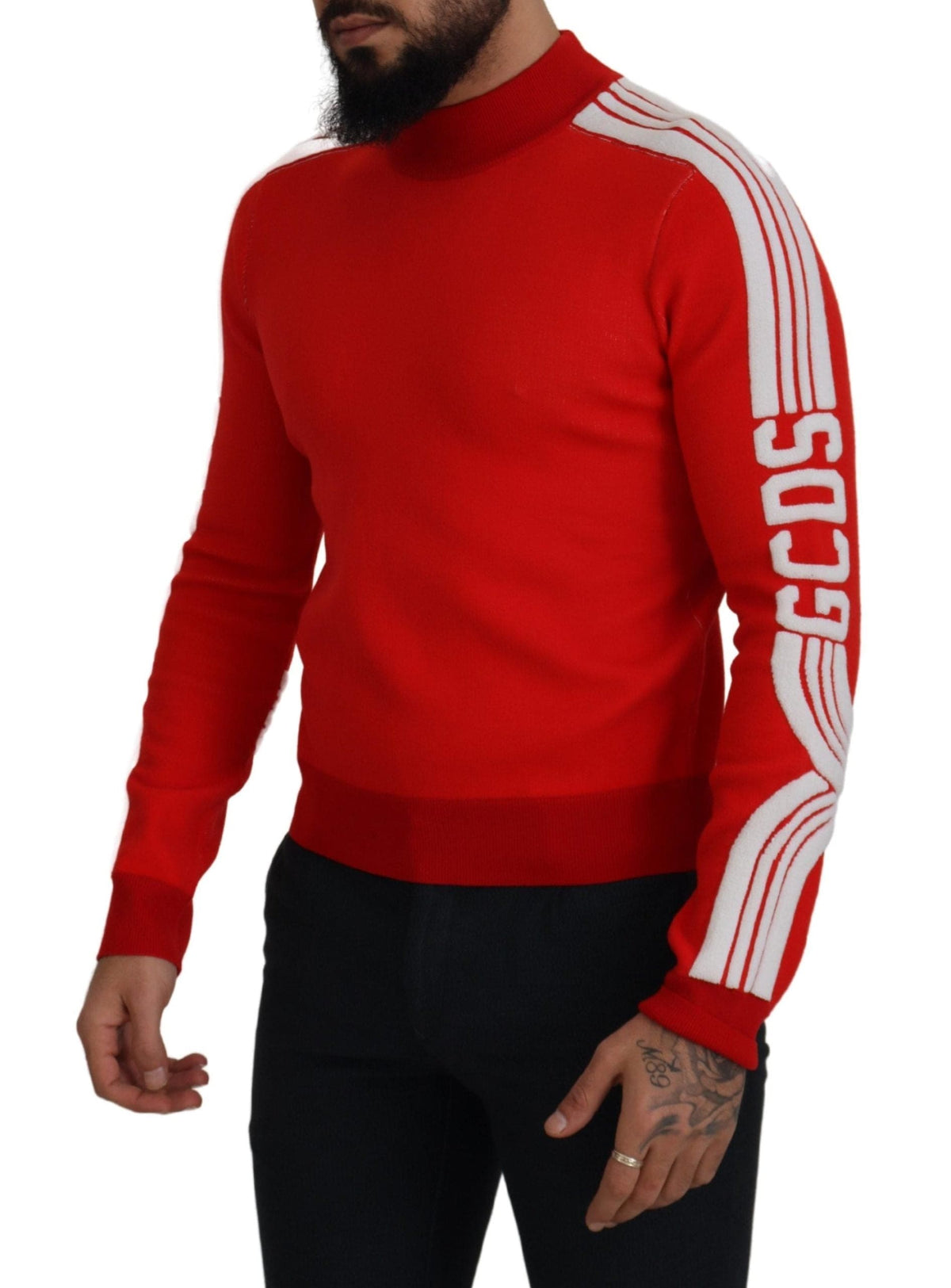 Pull rouge élégant GCDS pour homme