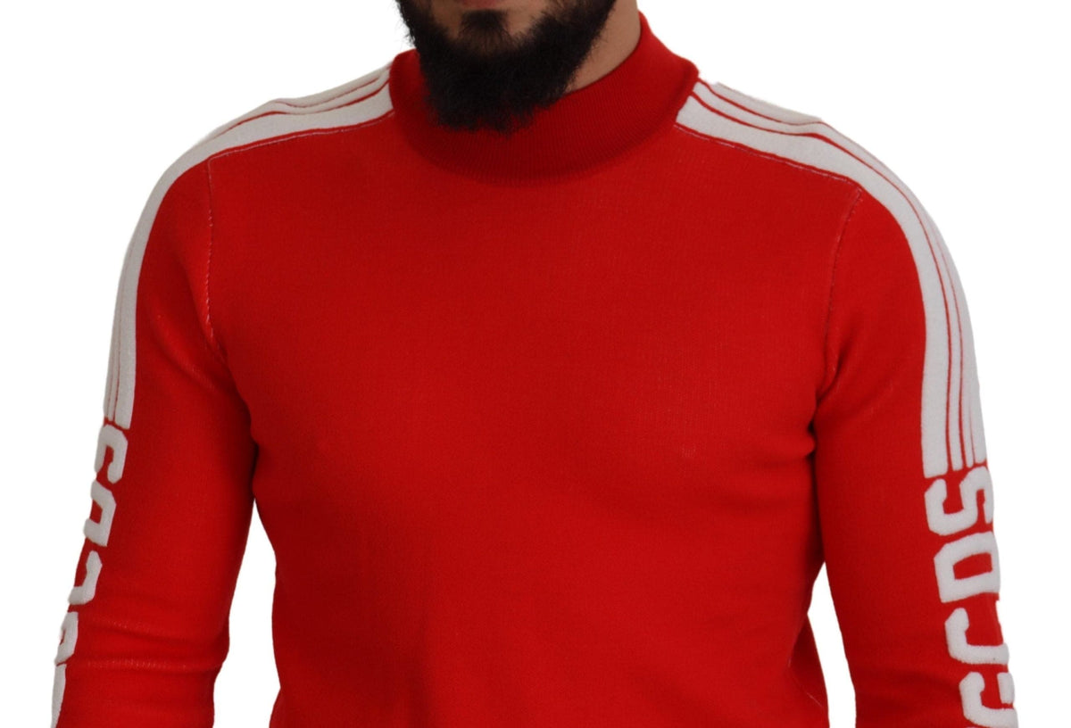 Pull rouge élégant GCDS pour homme