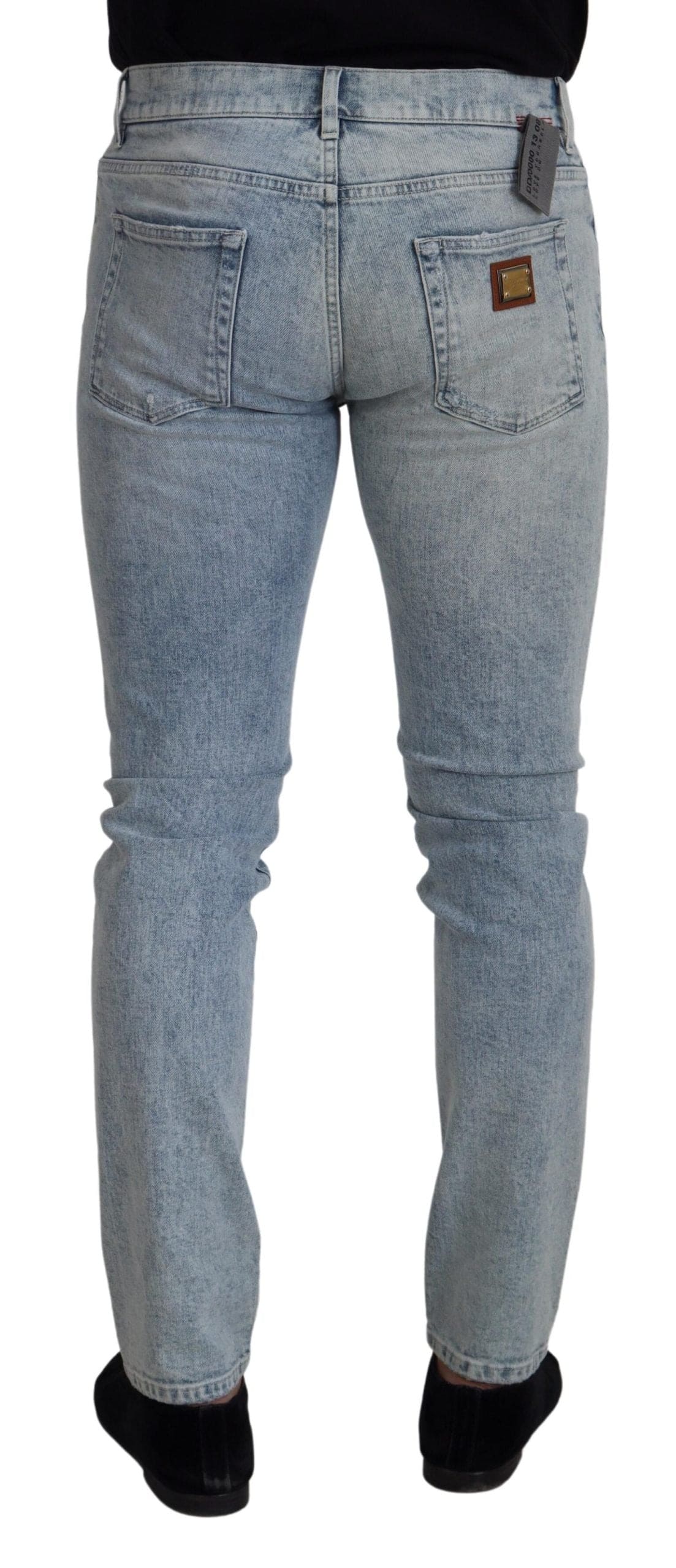 Pantalon en denim bleu clair classique Dolce &amp; Gabbana