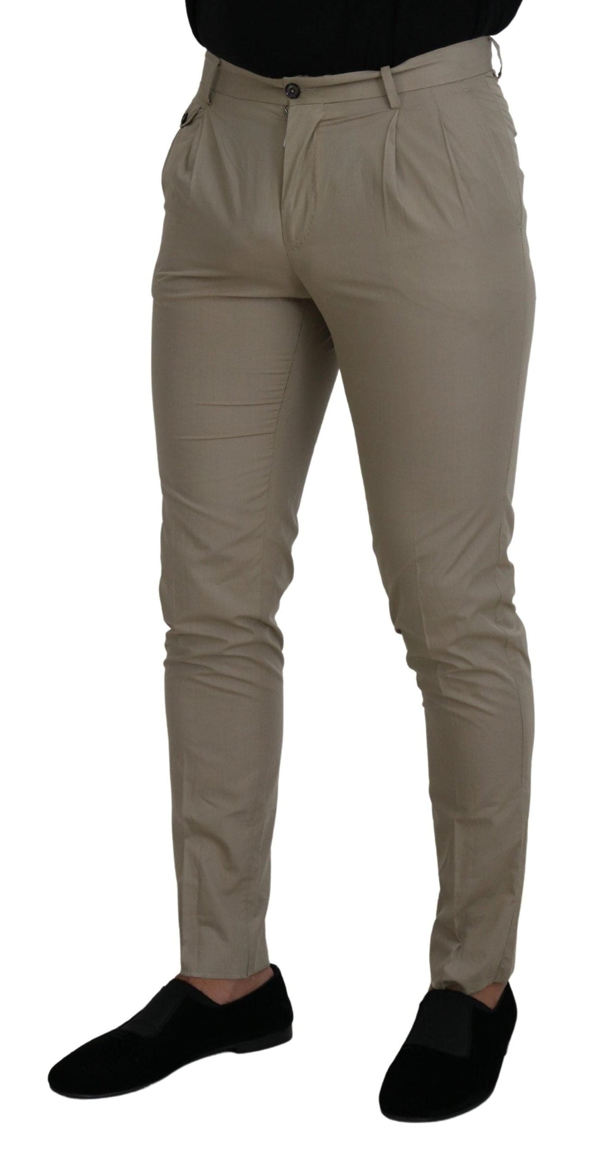 Dolce &amp; Gabbana Superbe pantalon en coton italien beige