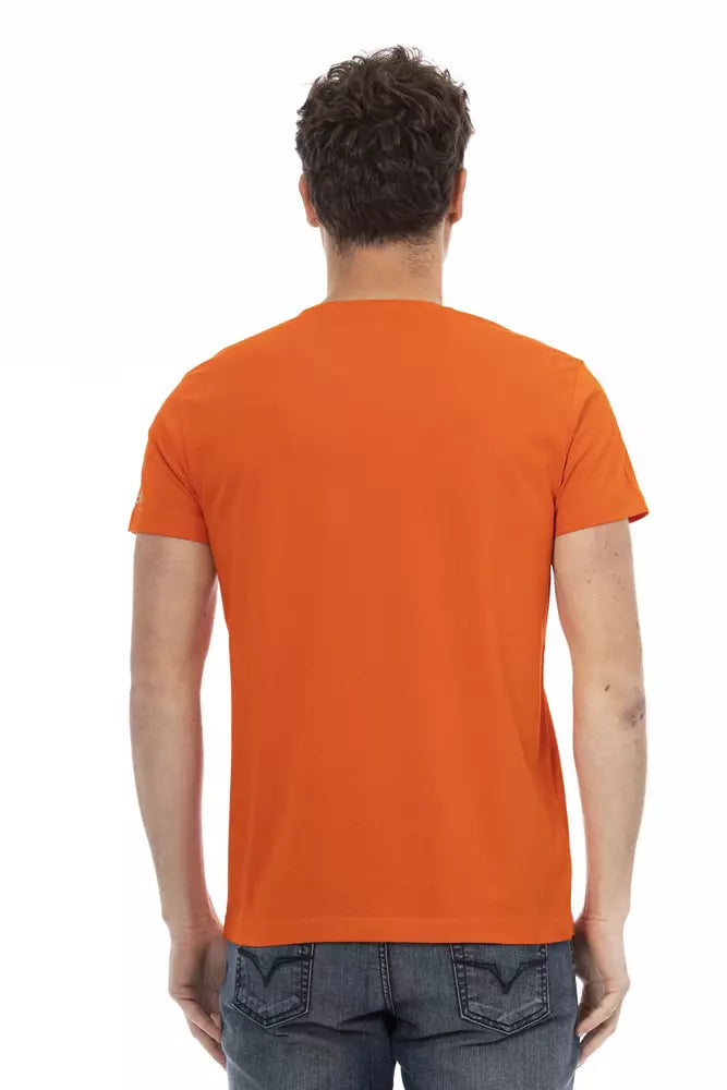 Camiseta de mezcla de algodón Trussardi Action Sunset Hue