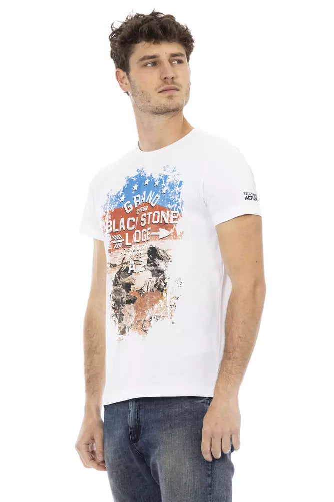 Camiseta clásica de cuello redondo Trussardi Action