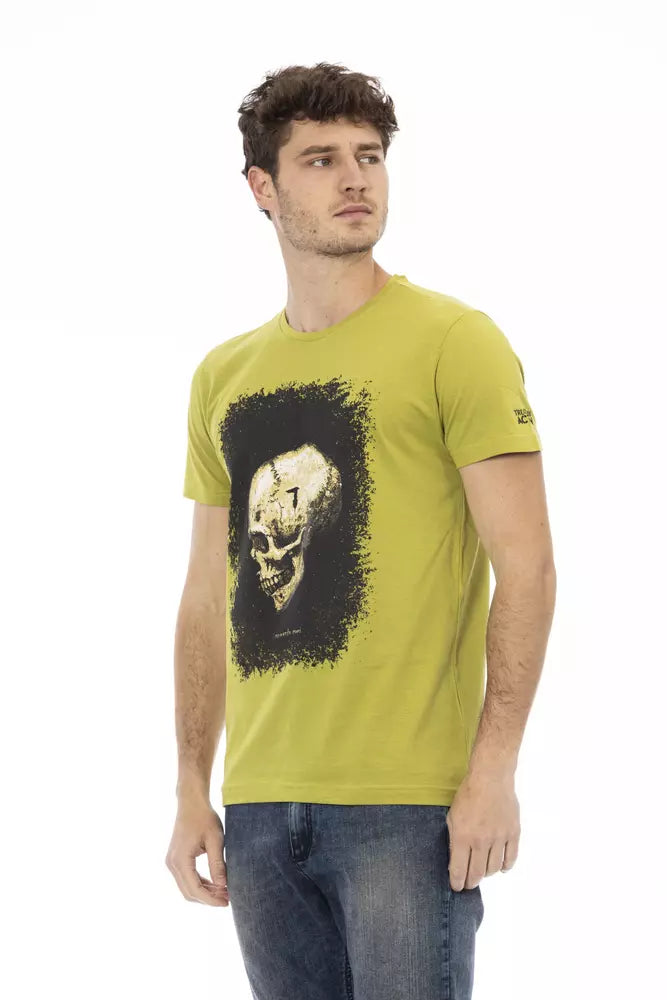 T-shirt à manches courtes Trussardi Action Green avec breloque graphique