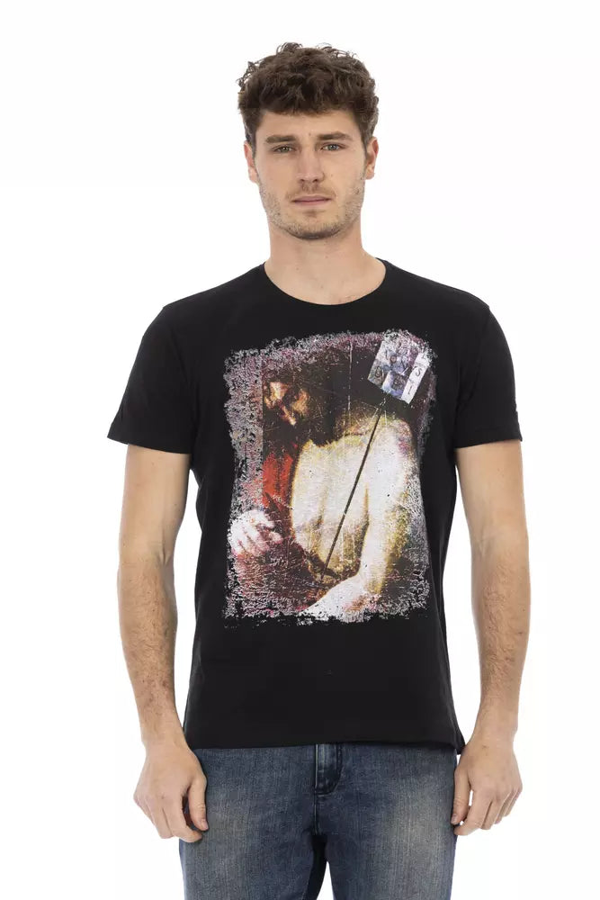 Camiseta elegante de manga corta con diseño Action de Trussardi