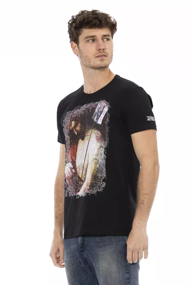 Camiseta elegante de manga corta con diseño Action de Trussardi