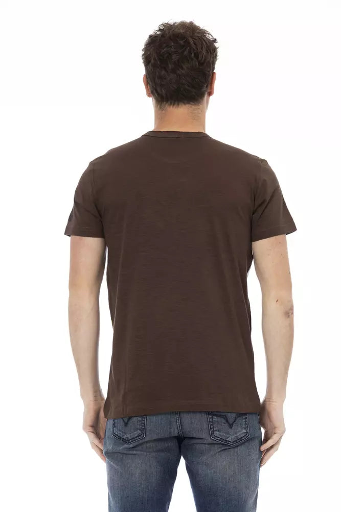 T-shirt à manches courtes Trussardi Action Elegant marron