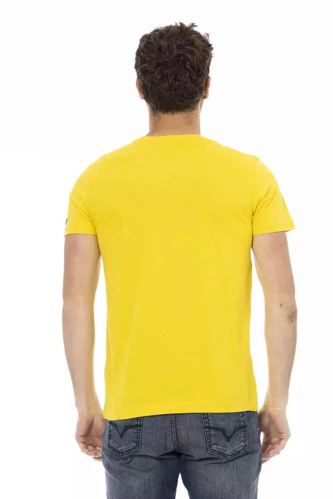 Camiseta de algodón elegante informal Trussardi Action Sunny Day