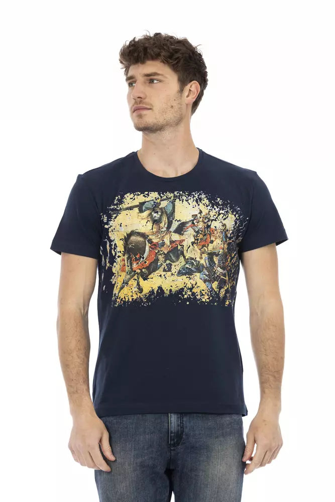 Camiseta elegante de manga corta y cuello redondo Trussardi Action