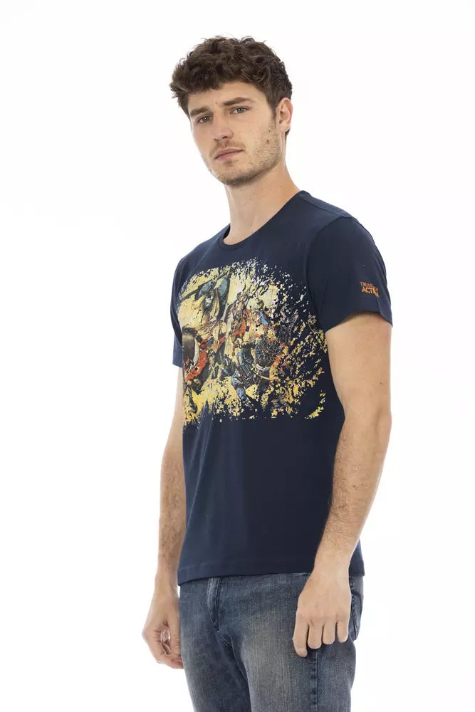 Camiseta elegante de manga corta y cuello redondo Trussardi Action