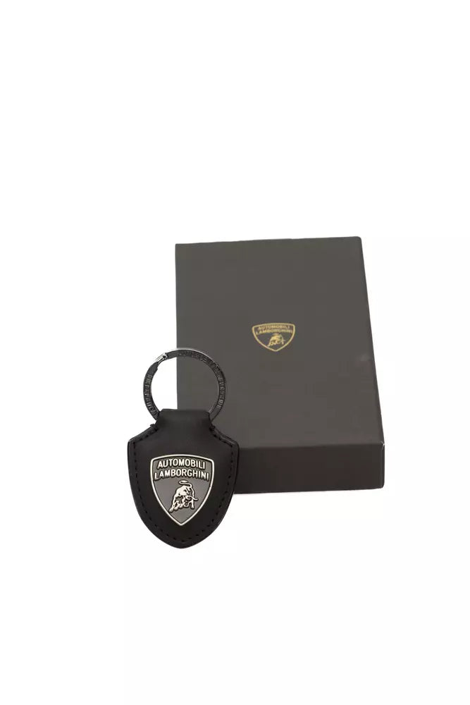 Porte-clés exquis avec logo Black Shield de Automobili Lamborghini