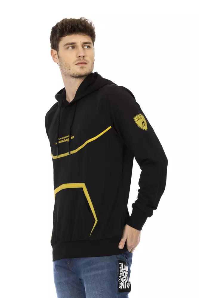 Sudadera elegante con capucha y detalles en relieve de Automobili Lamborghini