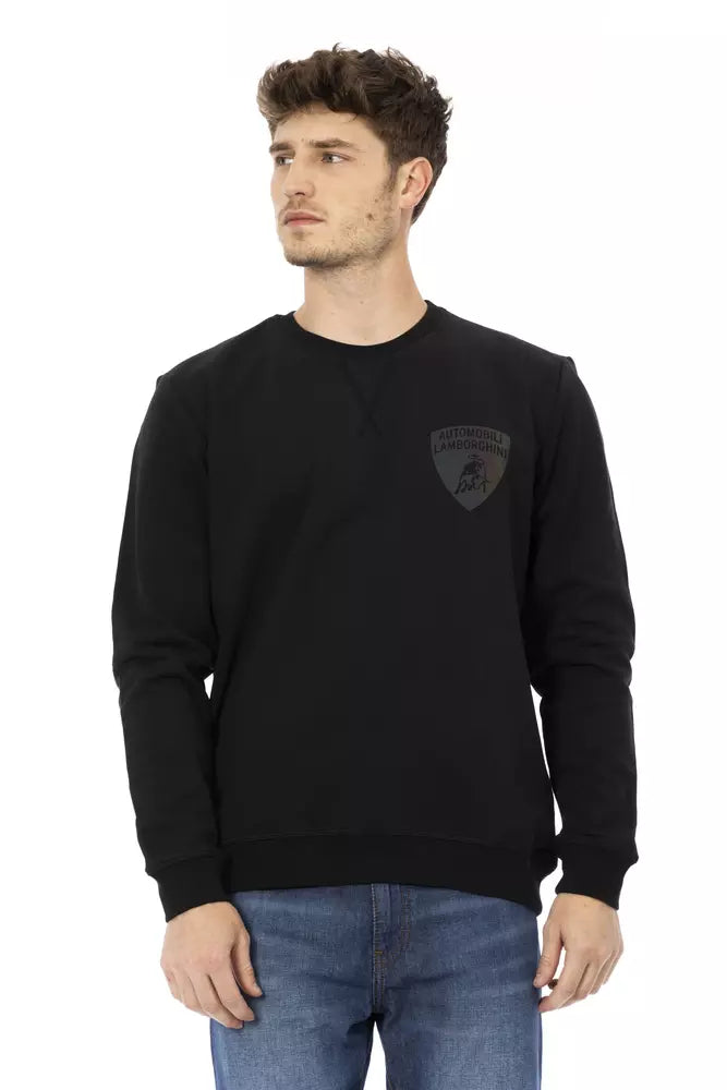 Sudadera con cuello redondo y logotipo del escudo elegante de Automobili Lamborghini