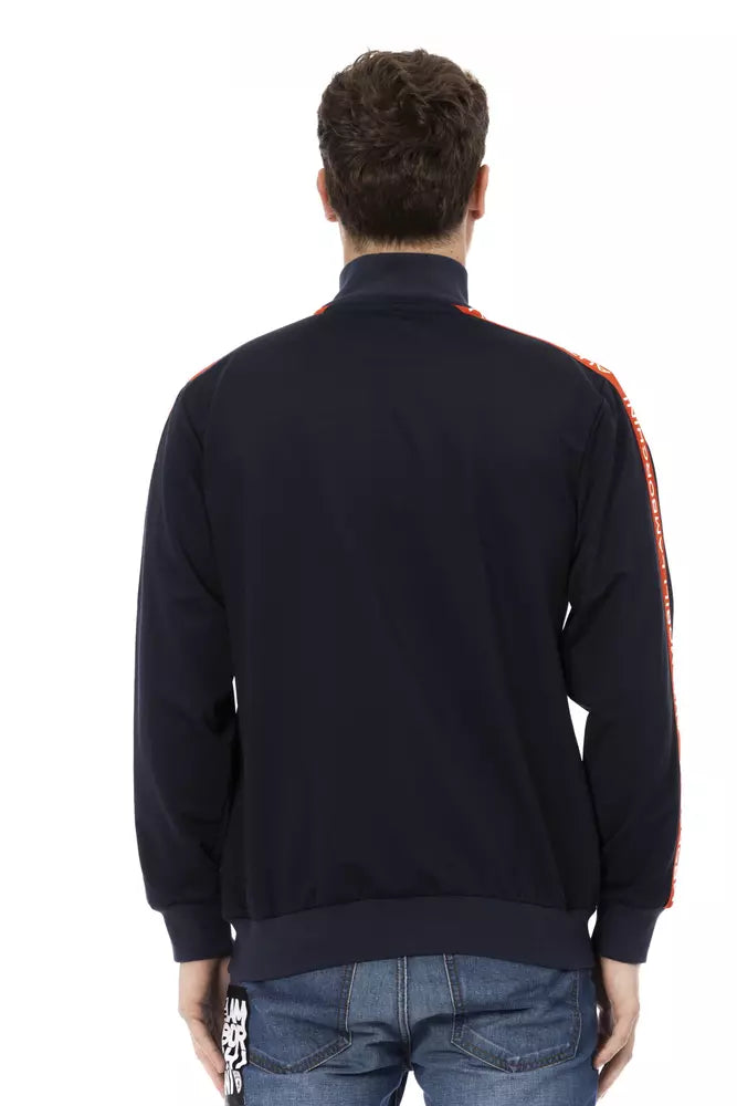 Automobili Lamborghini Blue Polyester Men Sweater