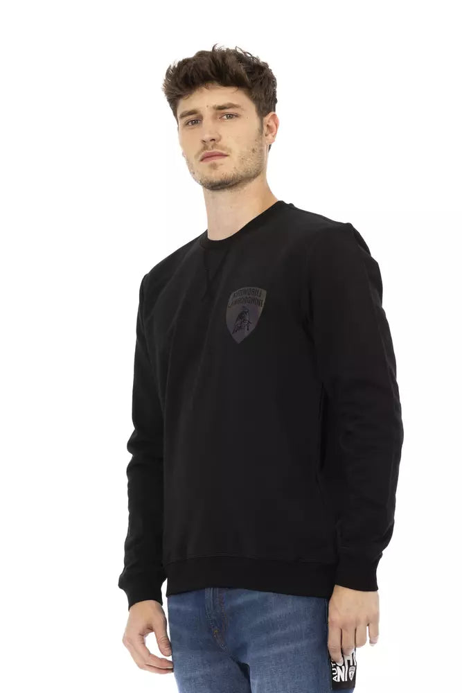 Sweat-shirt ras du cou avec logo élégant Automobili Lamborghini