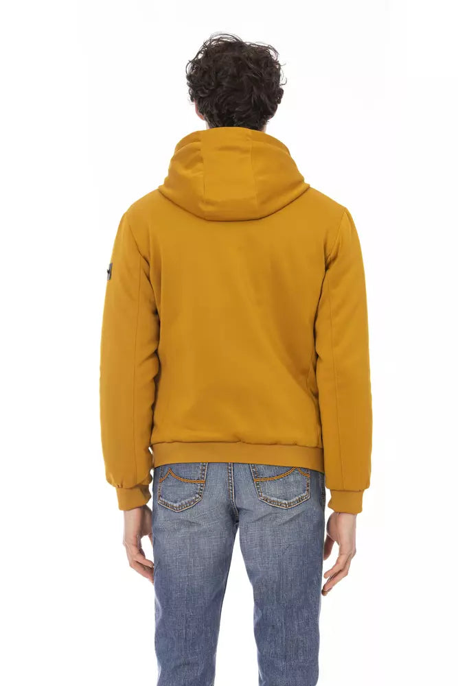 Veste courte à capuche jaune élégante tendance Baldinini