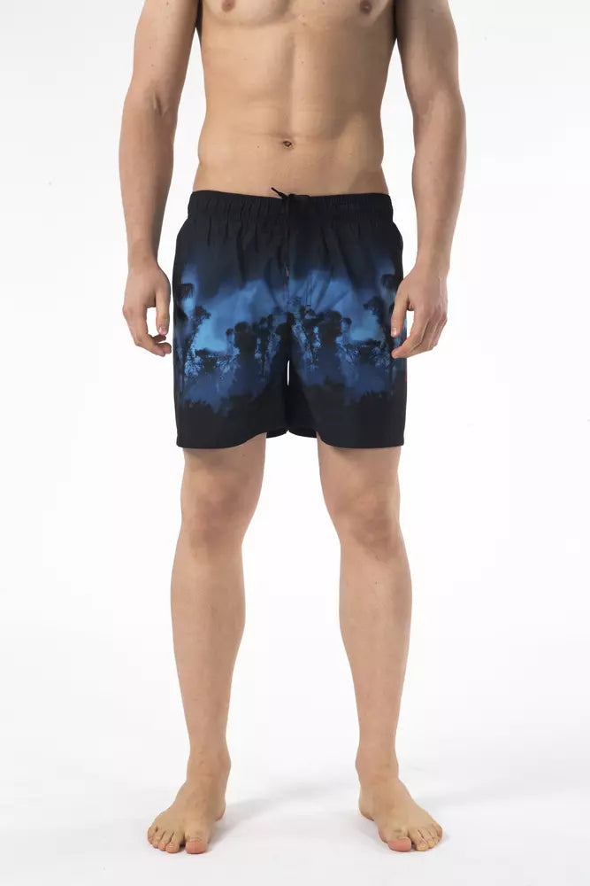 Short de plage imprimé chic avec logo brodé Just Cavalli