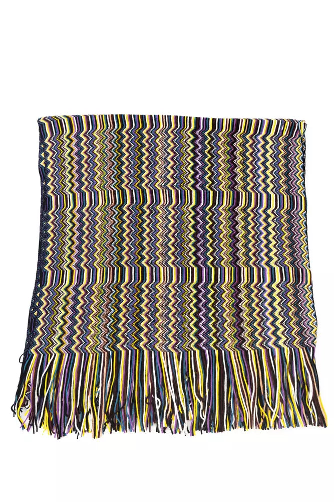 Écharpe à franges fantaisie géométrique Missoni