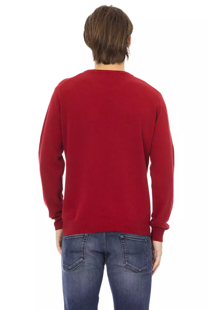 Pull ras du cou Baldinini Trend Elevated Elegance en rouge